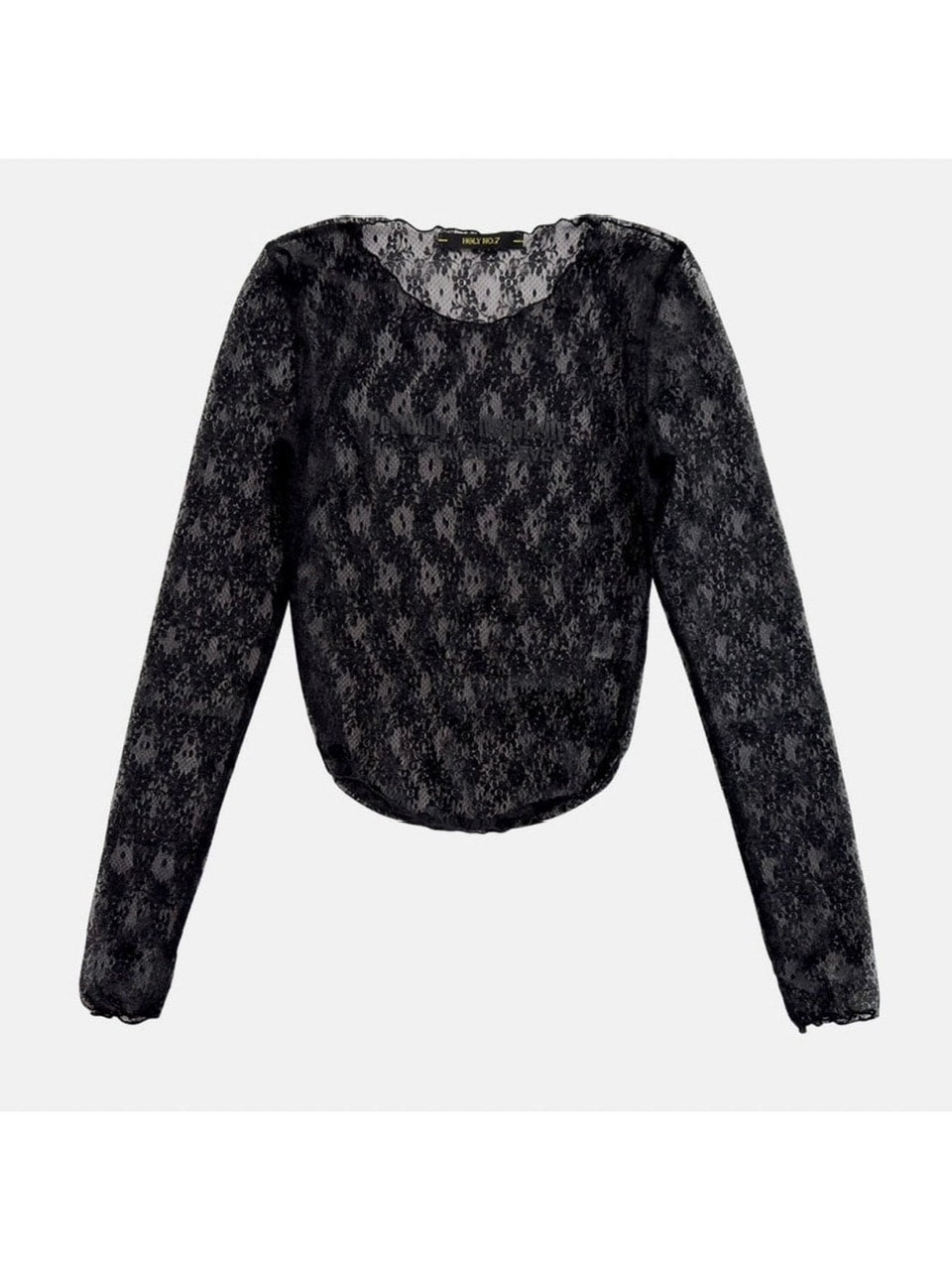 【HOLY NUMBER 7】Lace see-through long sleeve top / 【ホーリーナンバーセブン】レースシースルー長袖Tシャツ