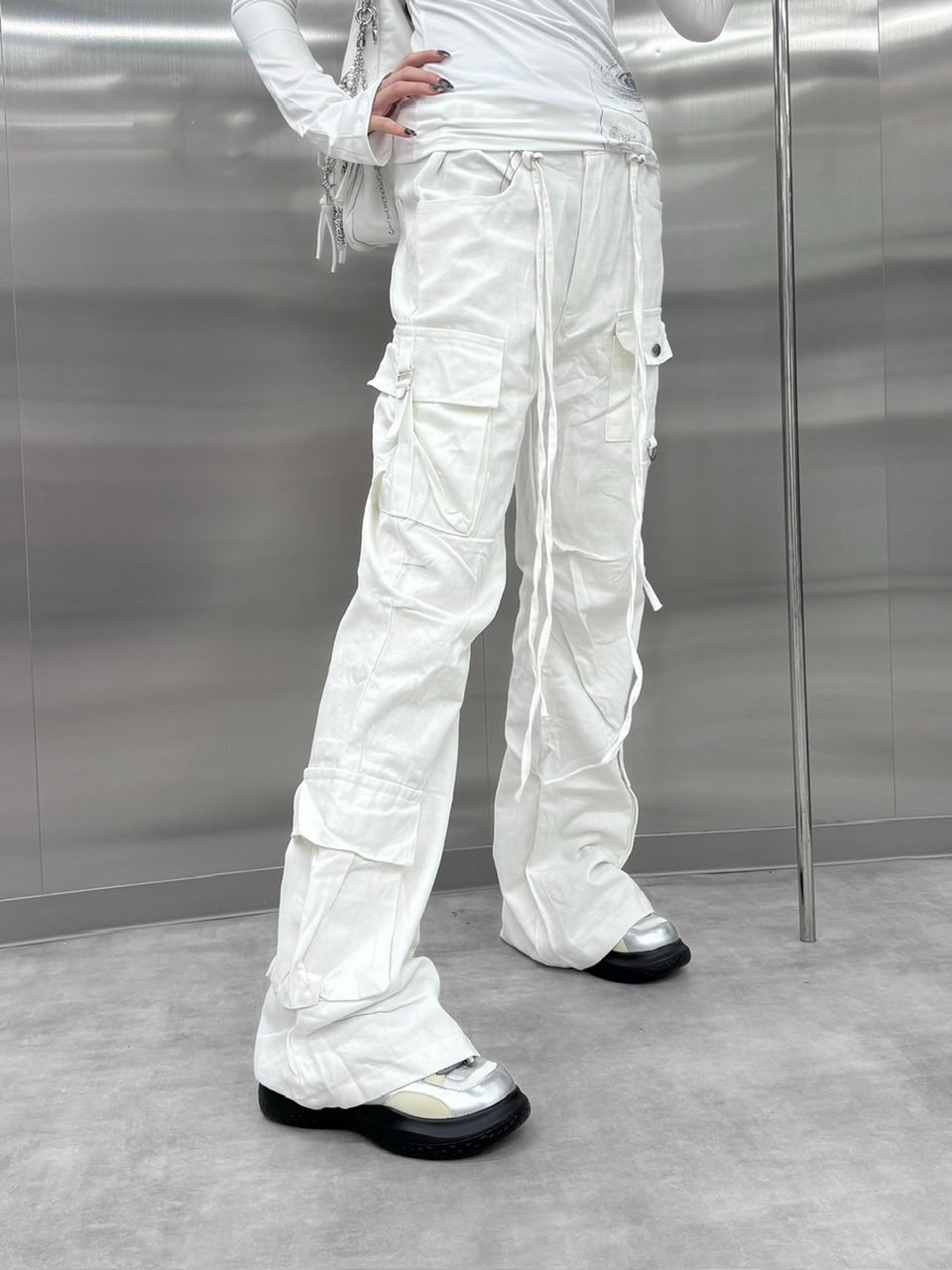 【nmtc +】slim fit pocket cargo pants (2color)