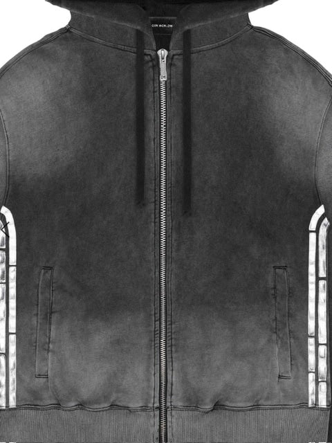 【RACER WORLDWIDE】Faded Metallic Track Hoodie / 【レーサーワールドワイド】フェイデッドメタリックトラックジップアップ長袖パーカー