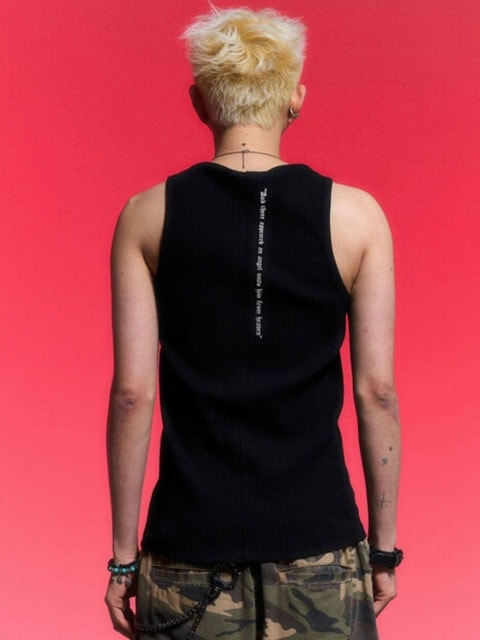 【SCHISM INDUCING】MUSCLE TANK TOP