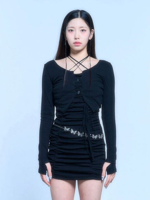 【SCHISM INDUCING】BONDAGE ROPE CARDIGAN