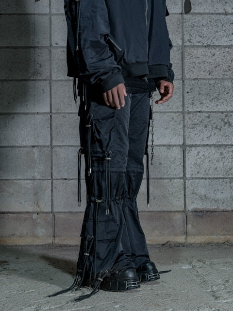 【DIG YOUR OWN GRAVE】WASHING TECH FLAIR PANTS (2color) / 【ディグユアオウングレイブ】ウォッシングテックフレアカーゴパンツ