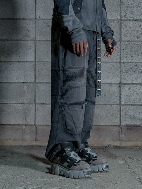 【DIG YOUR OWN GRAVE】WASHING BIKER PANTS