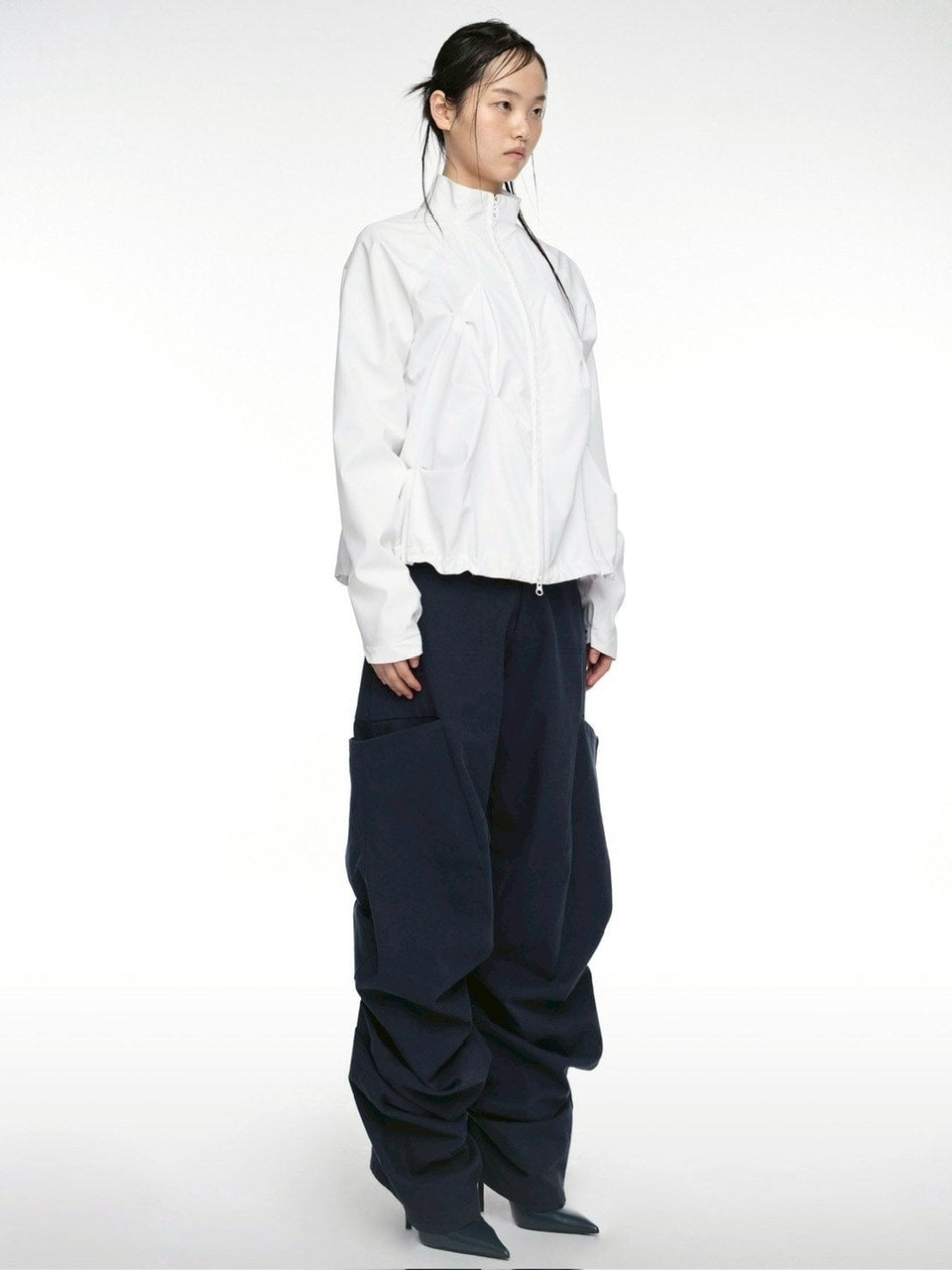 【NACHE】PINTUCK WIND BREAKER (UNISEX)