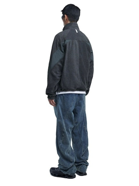 【NOMANUAL】T.S FLEECE JACKET / 【ノーマニュアル】フリース長袖ジャケット