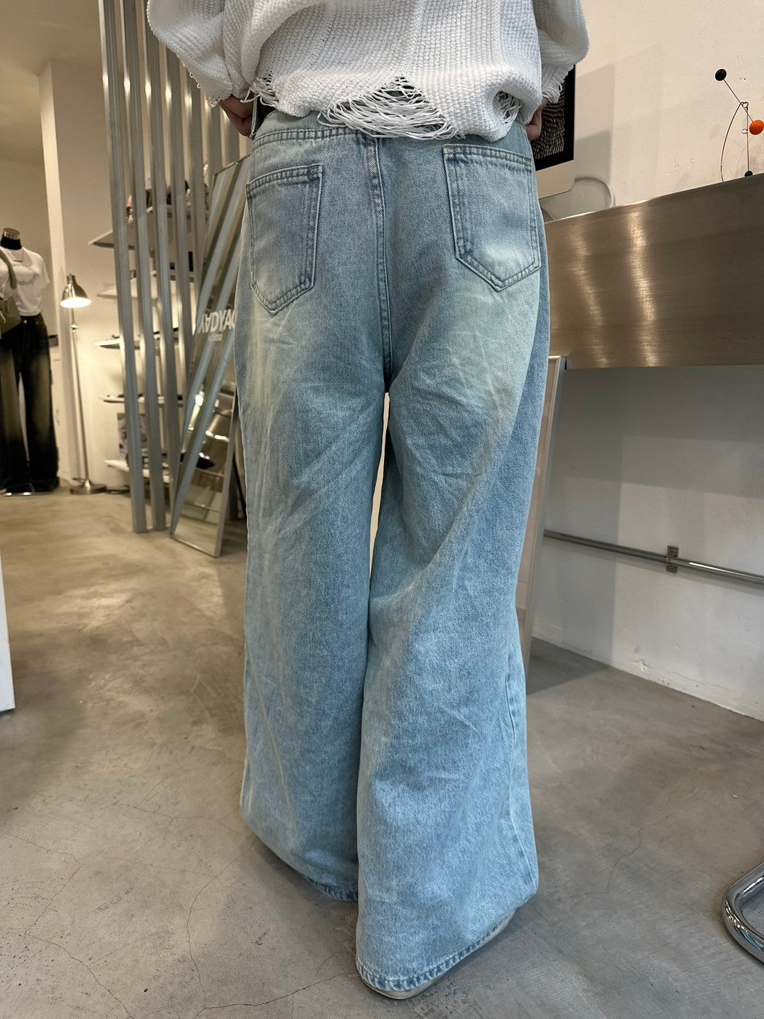 国際配送【LUV CODE】denim wide pants