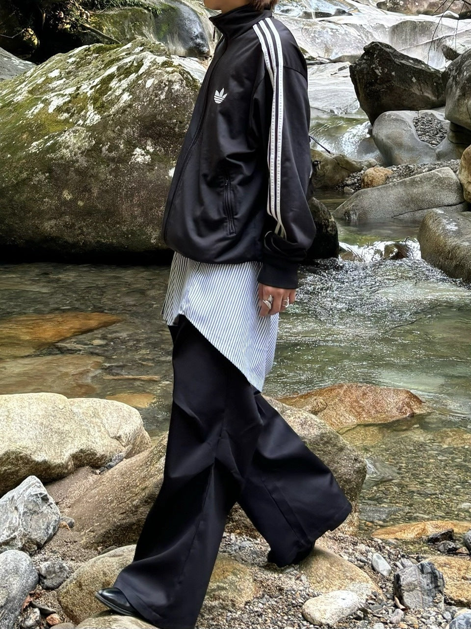 国際配送【RENOL】tuck slacks