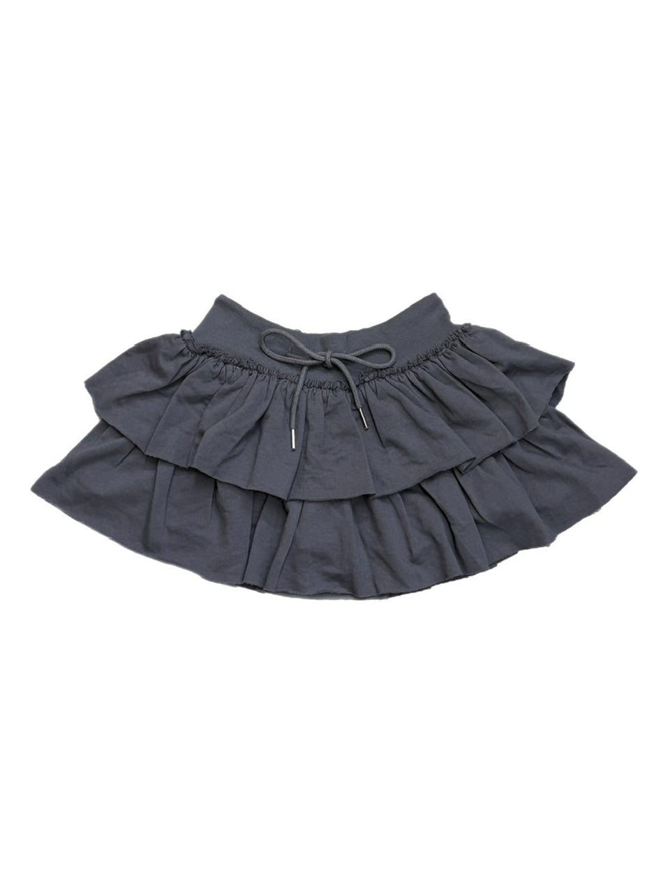 受注制【oaks】sweat frill mini skirt (3color) / 【オークス】スウェットフリルミニスカート