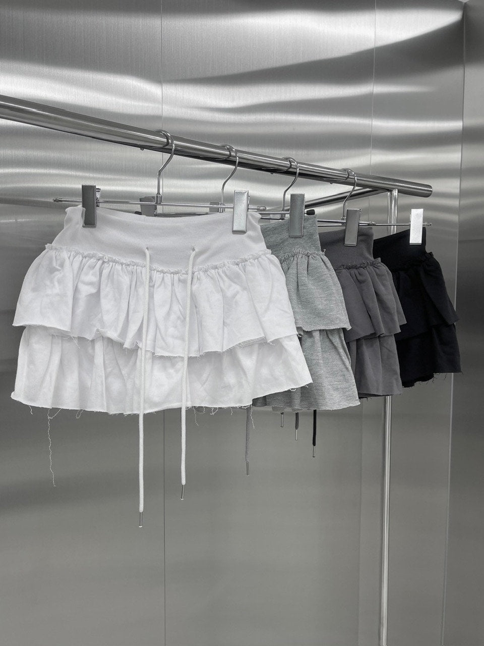 受注制【nmtc +】frill mini skirt 2 (4color)