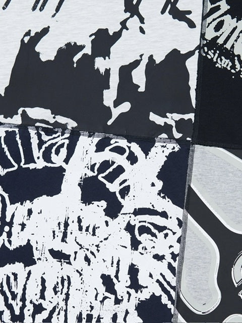 【NOMANUAL】MIXED GRAPHIC LONG SLEEVE TEE