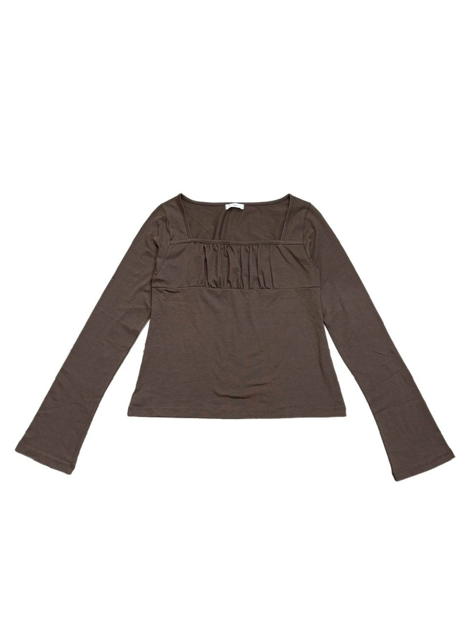 受注制【oaks】shirring long sleeve (3color) / 【オークス】シャーリング長袖Tシャツ