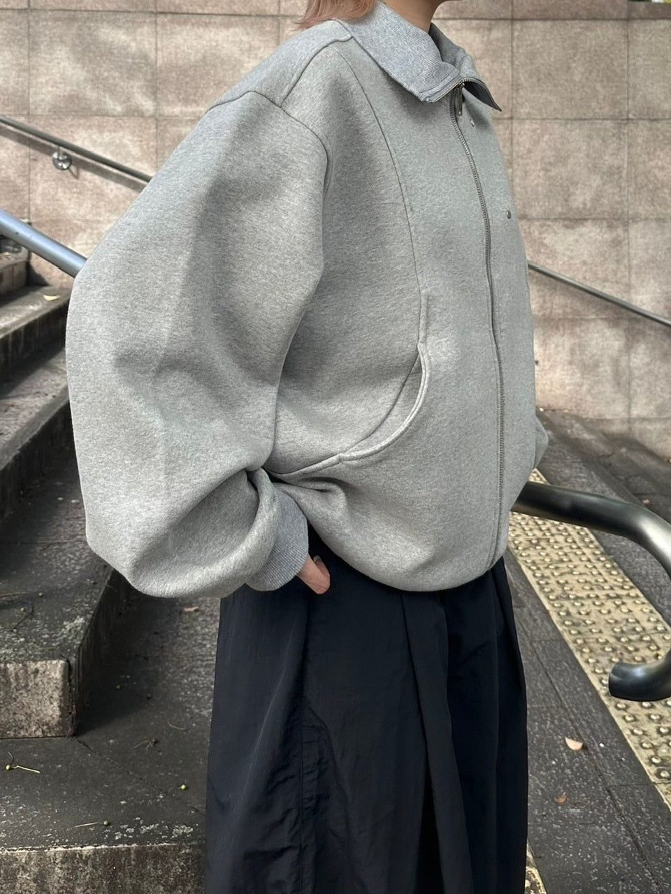 受注制【youll】high neck zip up sweat (2color)