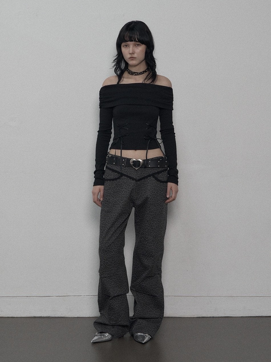 SETUP-EXE】CORSET OFF-SHOULDER TOP / 【セットアップエグゼ