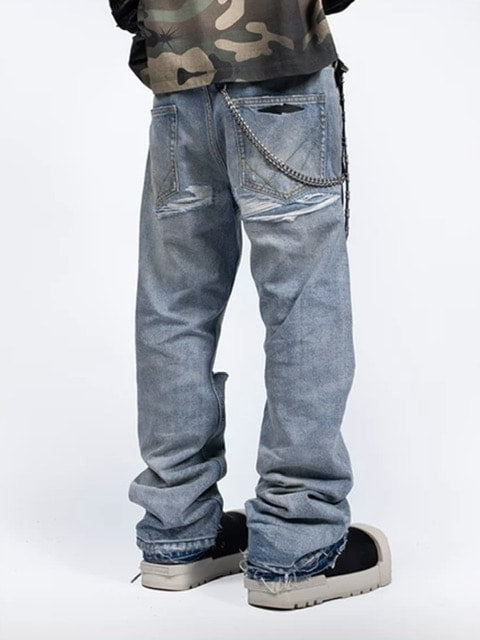 【F.V.V.O】Distressed Denim Pants