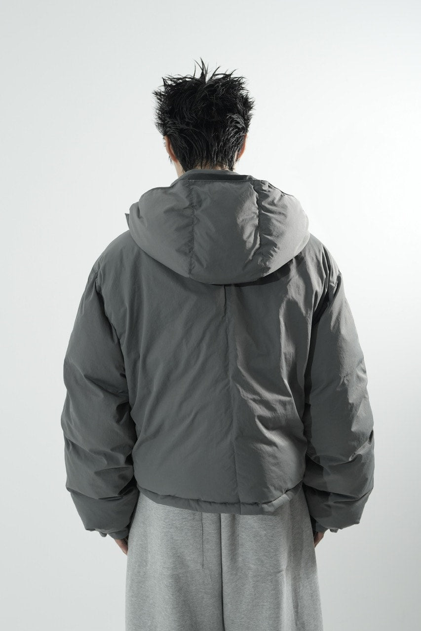 【CS】2way cropped puffer jacket (charcoal)