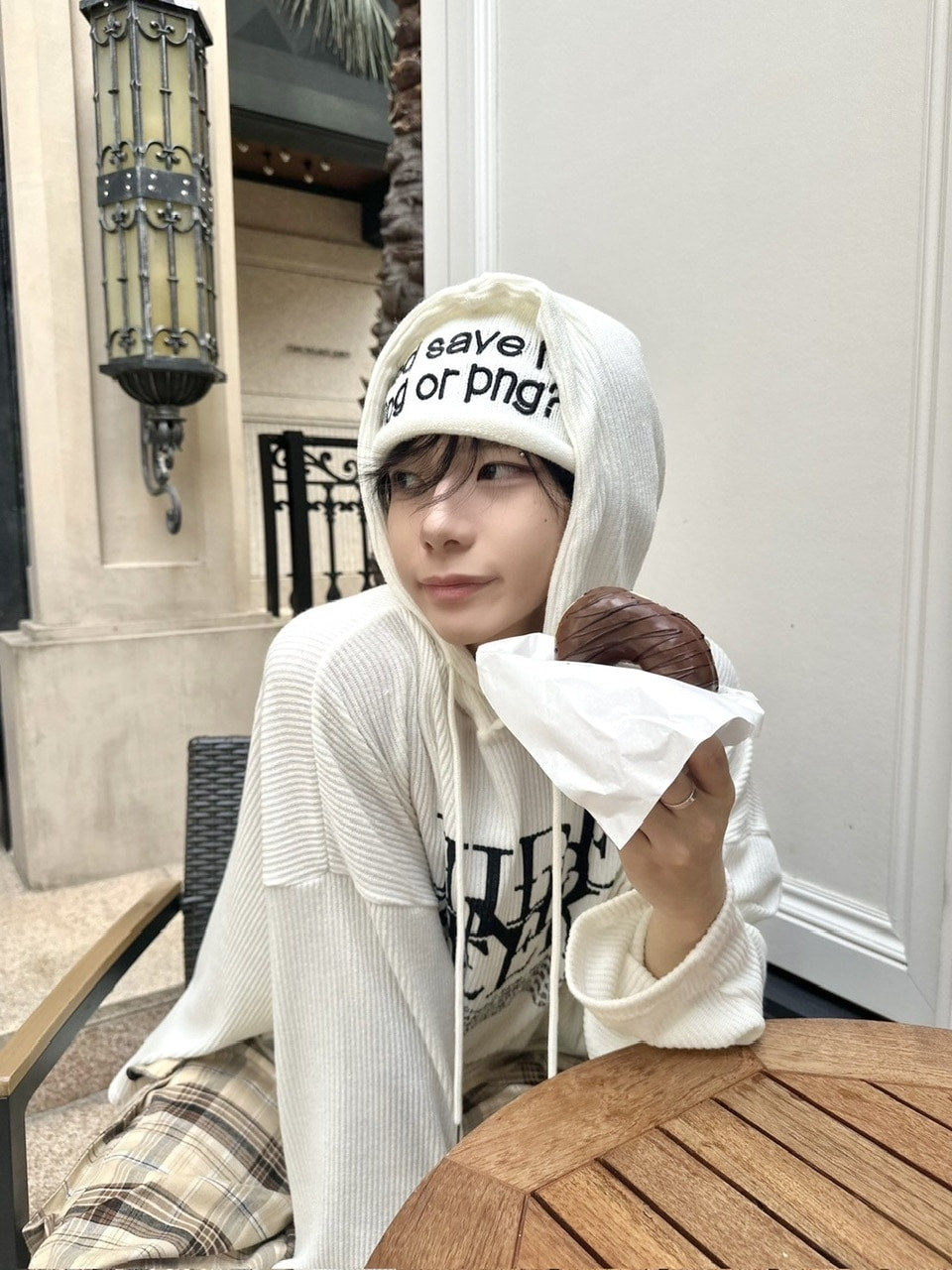 国際配送【LUV CODE】lettering beanie (4color)