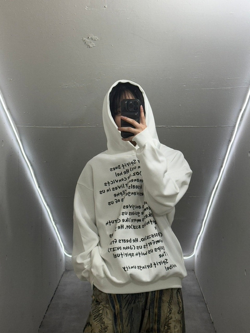 【LUV CODE】lettering hoodie (2color)