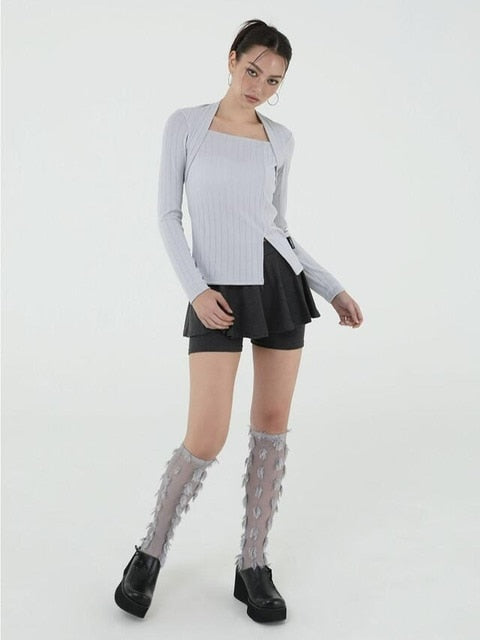 【Uglyshadow】US FLARE SKIRT PANTS