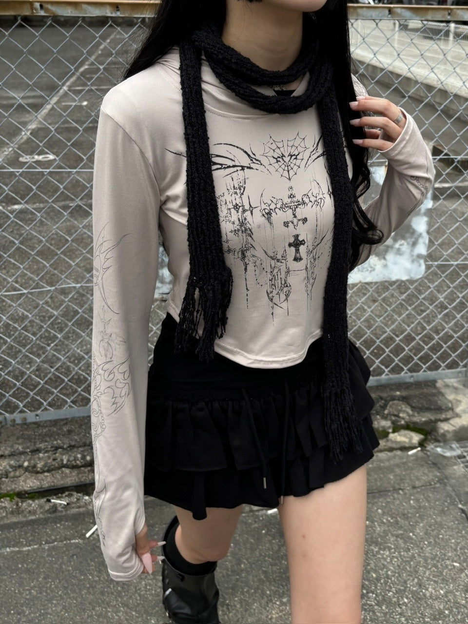 受注制【oaks】long sleeved hoodie