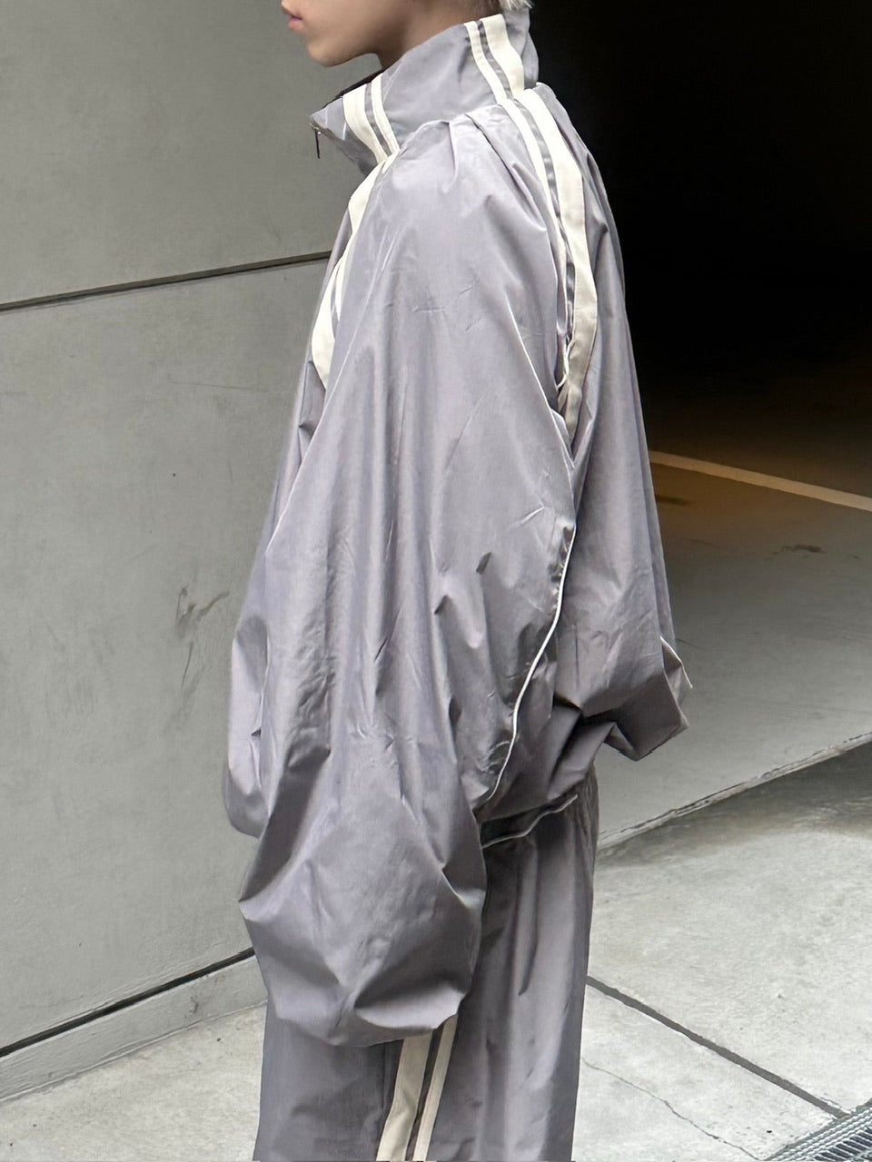 受注制【Chikashitsu +】set up line track jacket (2color) / 【チカシツプラス】セットアップサイドライントラック長袖ジャケットブルゾン