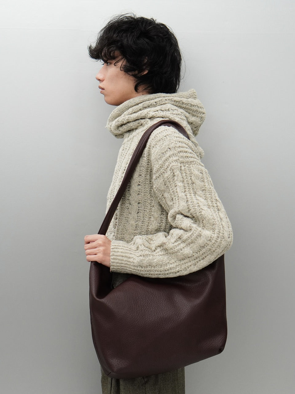 東京店WEB限定【Chikashitsu +】eco leather cross bag (2color)