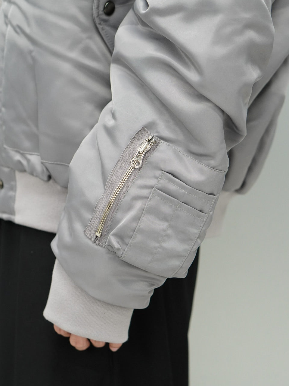 東京店WEB限定【Chikashitsu +】hooded bomber jacket (2color)