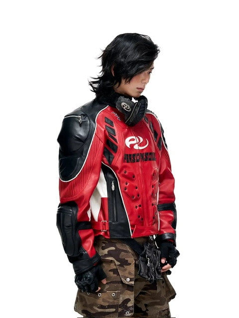 【PERSONSOUL】Sheepskin Racing Jacket