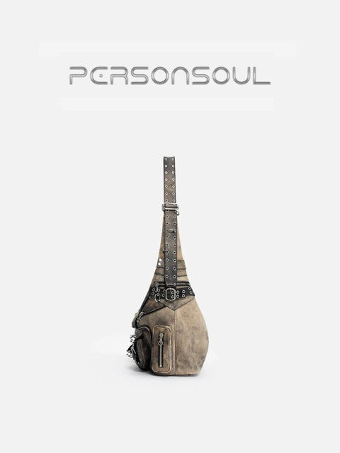 【PERSONSOUL】Punk Sheepskin Bag