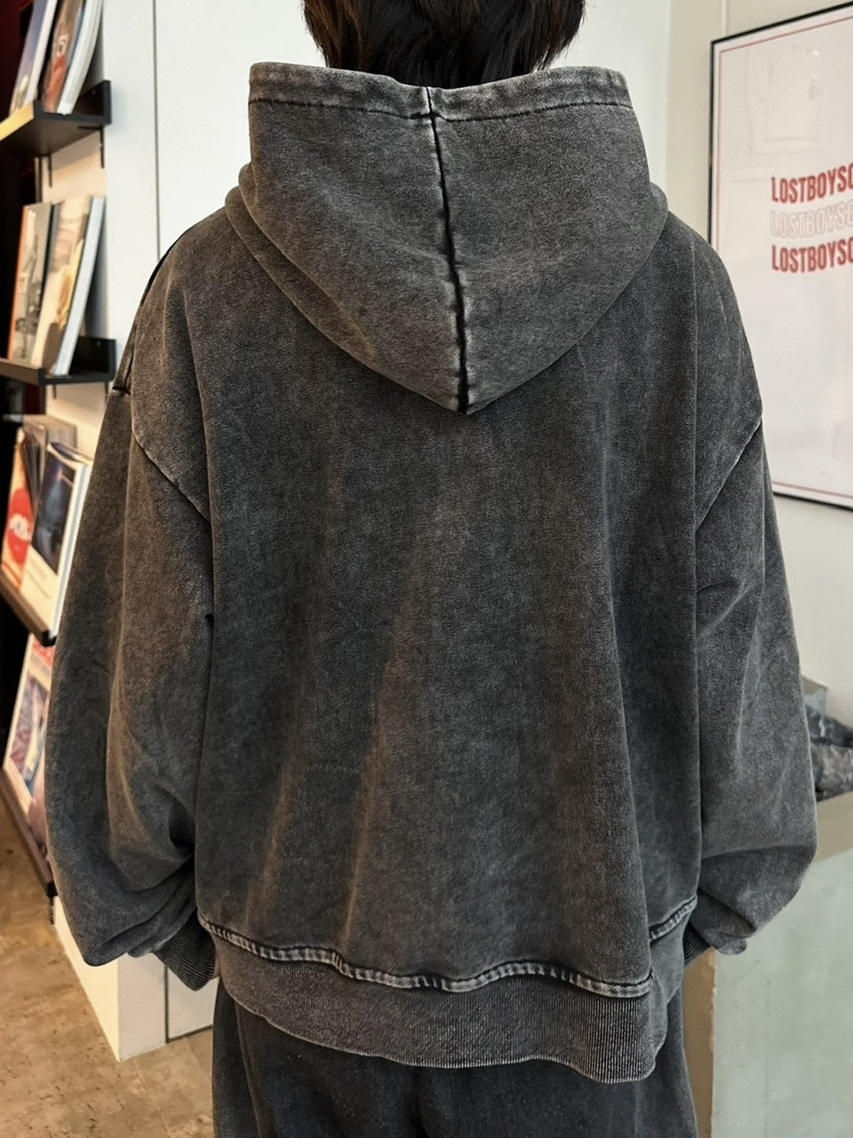 国際配送【LUV CODE】pigment zip up hoodie