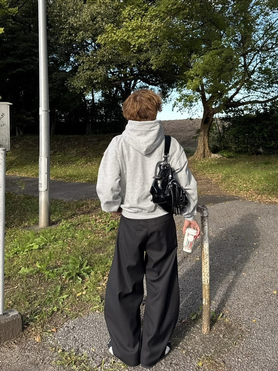 国際配送【RENOL】design cropped hoodie (2color)