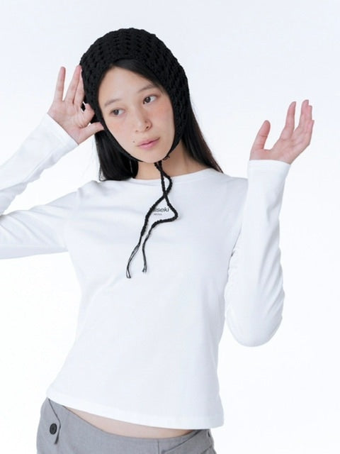 【Miseki seoul】Mini logo long sleeves