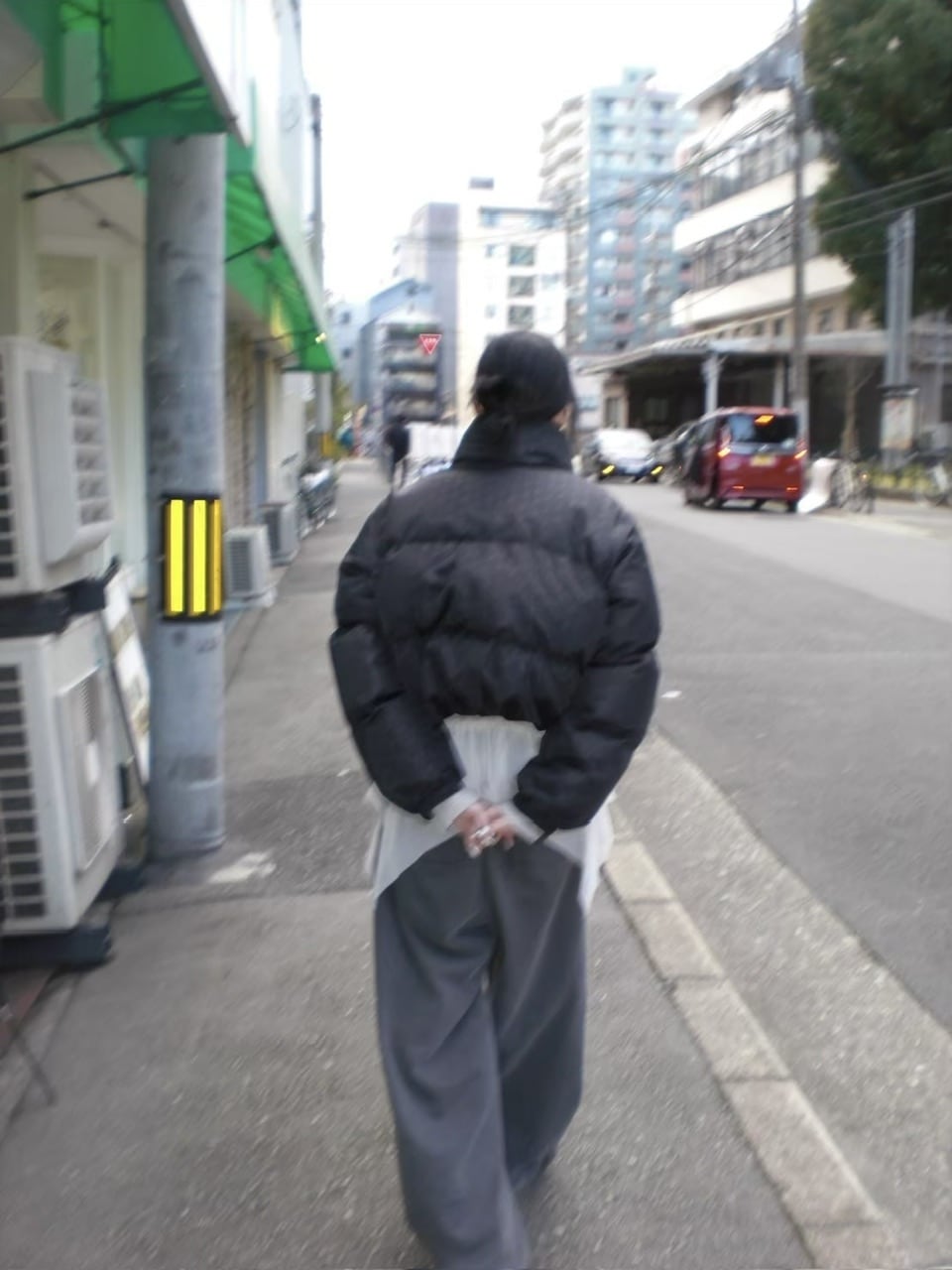 受注制【oaks】dot design corpped padding blouson