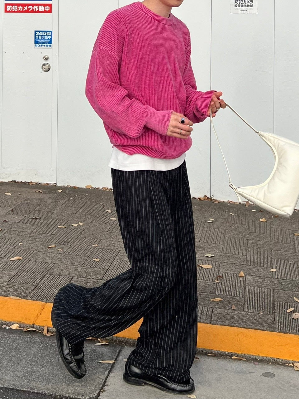 【Chikashitsu +】vintage wash damage knit (3color) / 【チカシツプラス】ビンテージウォッシュダメージ長袖ニット