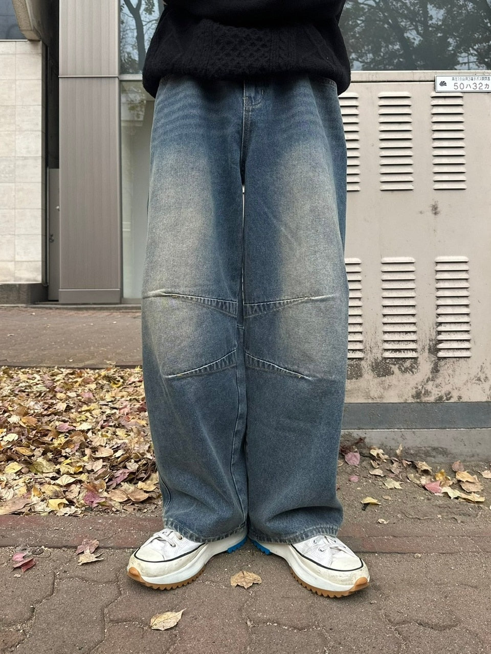 受注制【youll】pin tuck denim pants (2color)