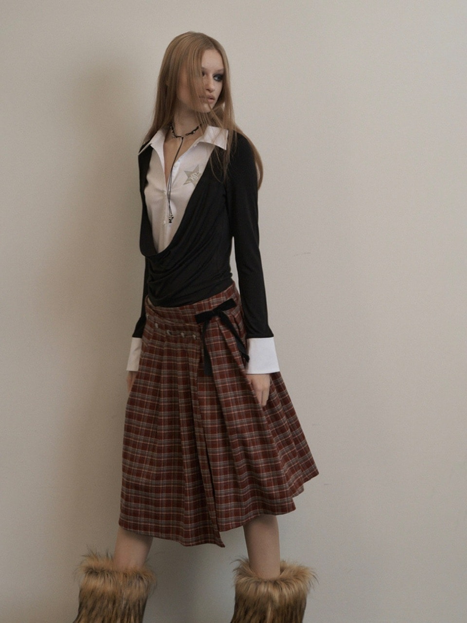 【SETUP-EXE】SHIRTS LAYERED TOP