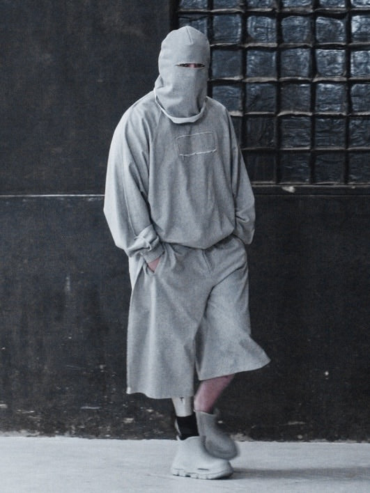 【AJOBYAJO】Raw Edge Batwing Sweatshirt