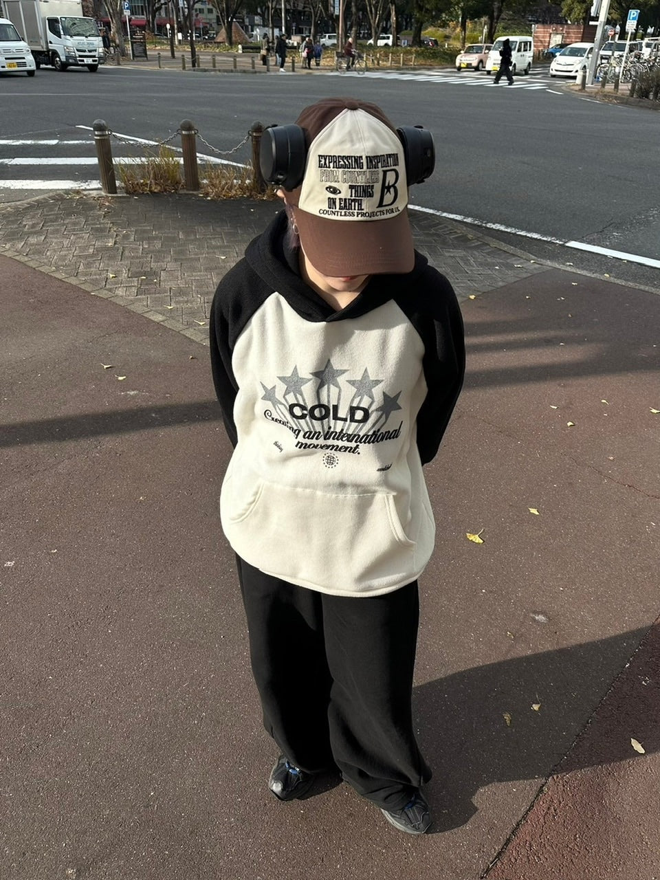 【youll】raglan rib hoodie