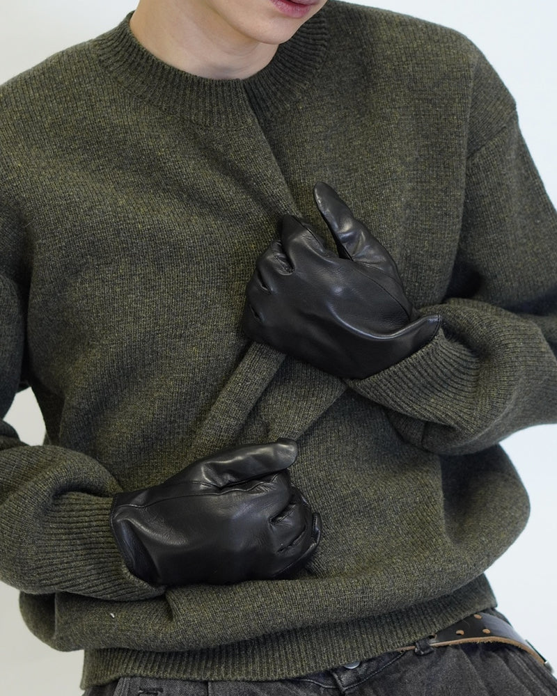東京店WEB限定受注制【Chikashitsu +】Lamb Leather Gloves