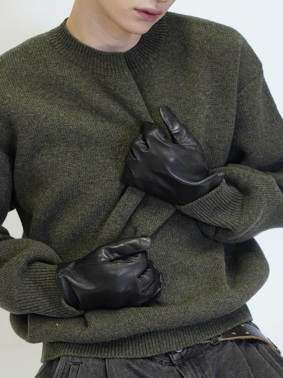 東京店WEB限定受注制【Chikashitsu +】Lamb Leather Gloves