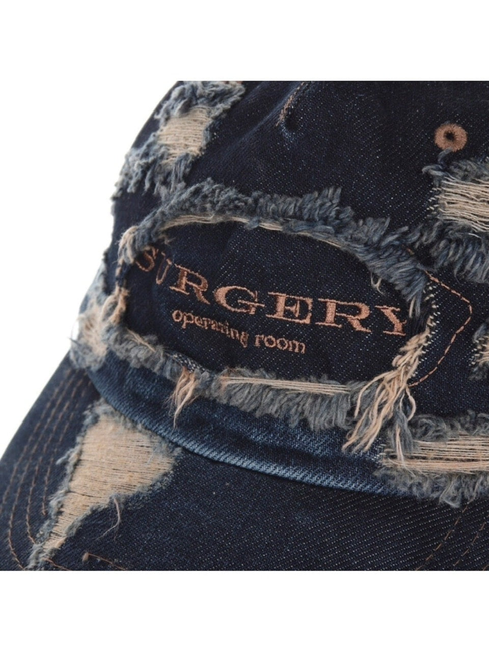 【SURGERY】surgery distroyed denim cap / 【サージェリー】ダメージデニムキャップ