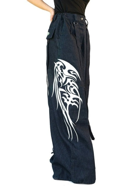 【ESQAPE】MECHA TRIBE PRINT TROUSERS