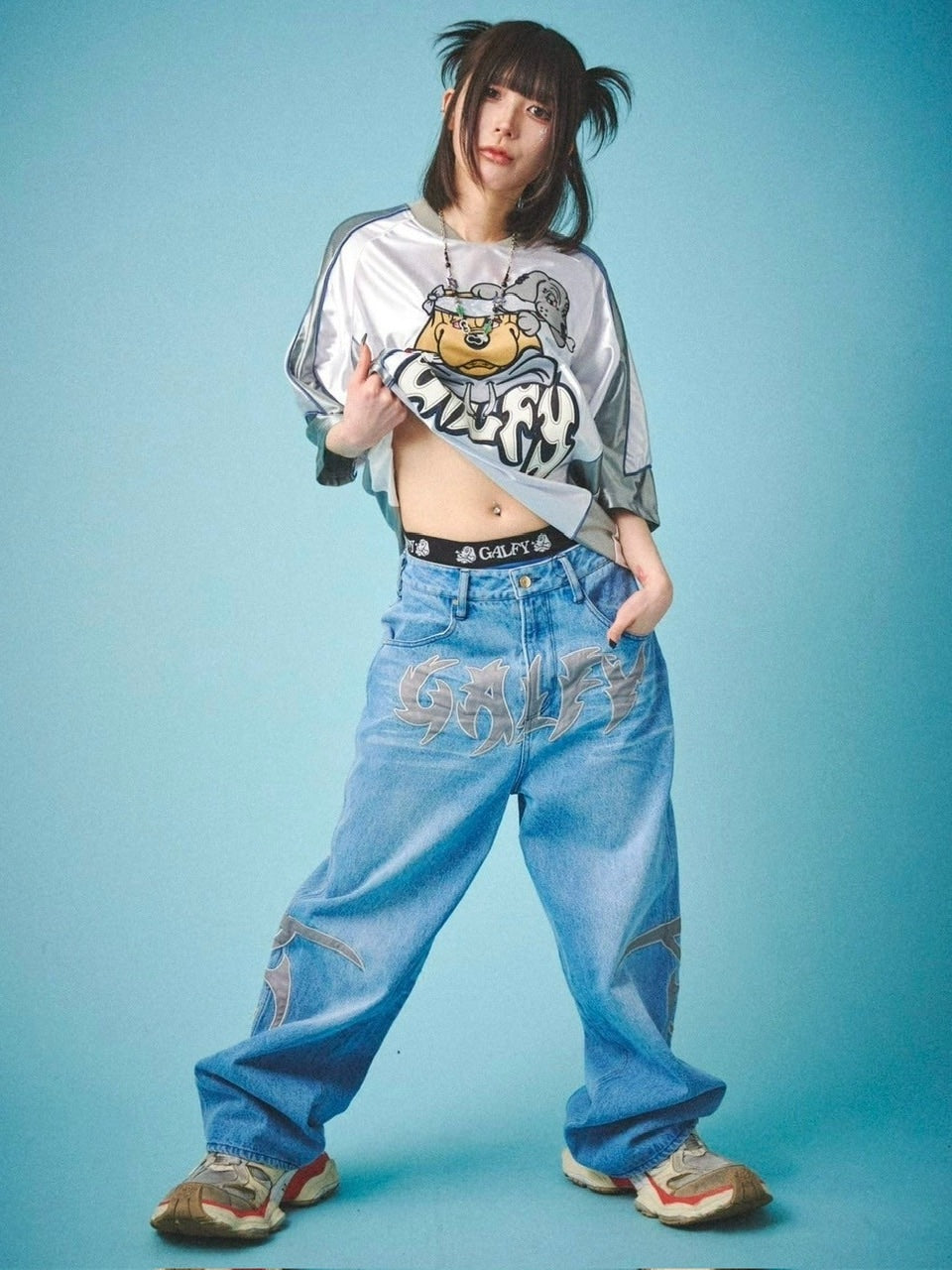 【GALFY】病みに争いしサイバーTシャツ