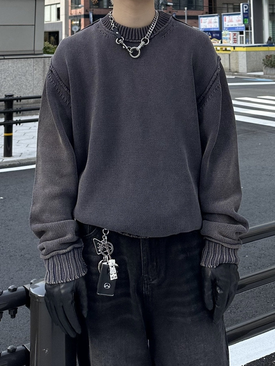 大阪店WEB限定【Chikashitsu +】pigment dyeing knit