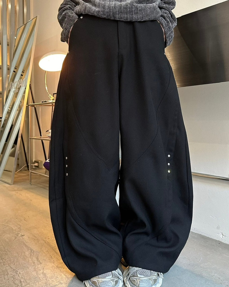 国際配送【LUV CODE】rivet balloon pants