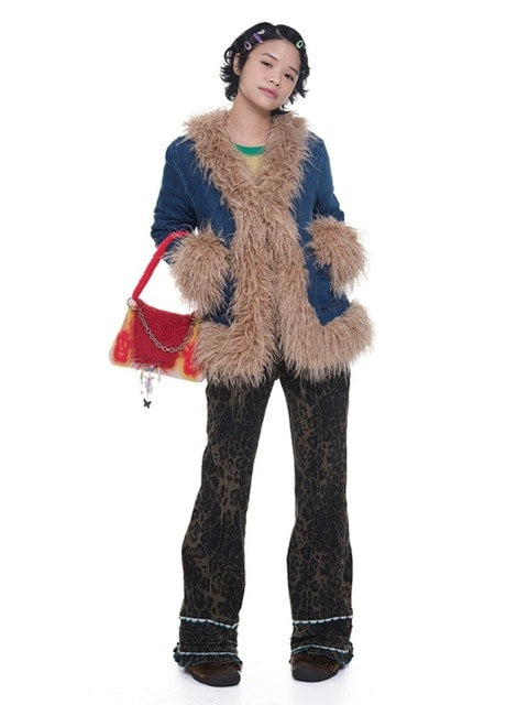 【YOUTHBATH】Fluffy washed jacket