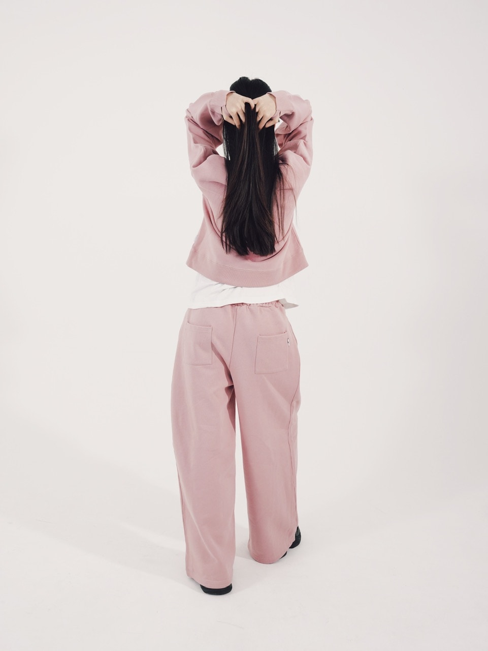 【CS】2tuck sweat pants (pink)