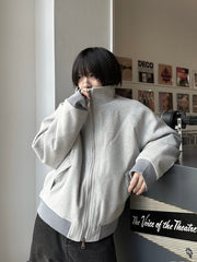 国際配送【LUV CODE】high neck zip up sweat jacket (2color)