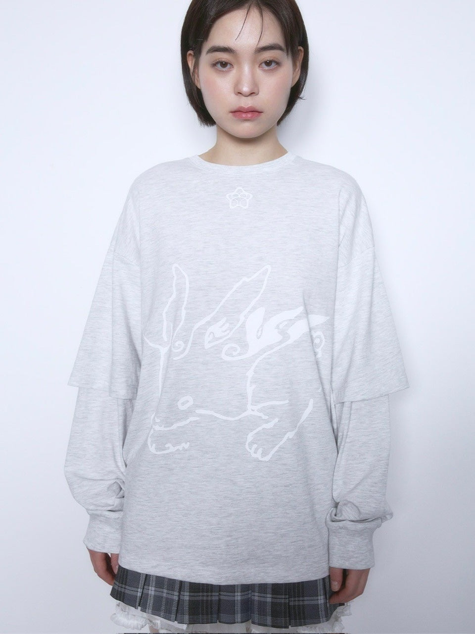 【TUOMIO】BUNNY LAYERED LONG SLEEVES