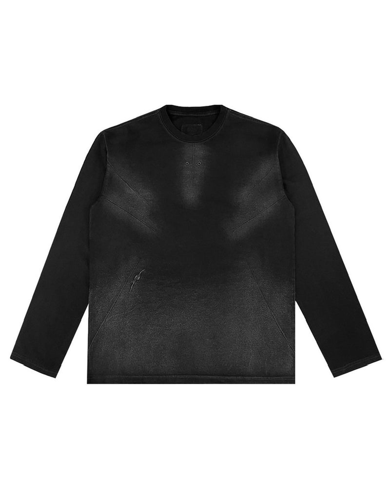 【BLR BLUER】RAIN DESTROYED GRADATION BLEACHED LONG SLEEVE
