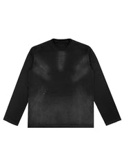 【BLR BLUER】RAIN DESTROYED GRADATION BLEACHED LONG SLEEVE